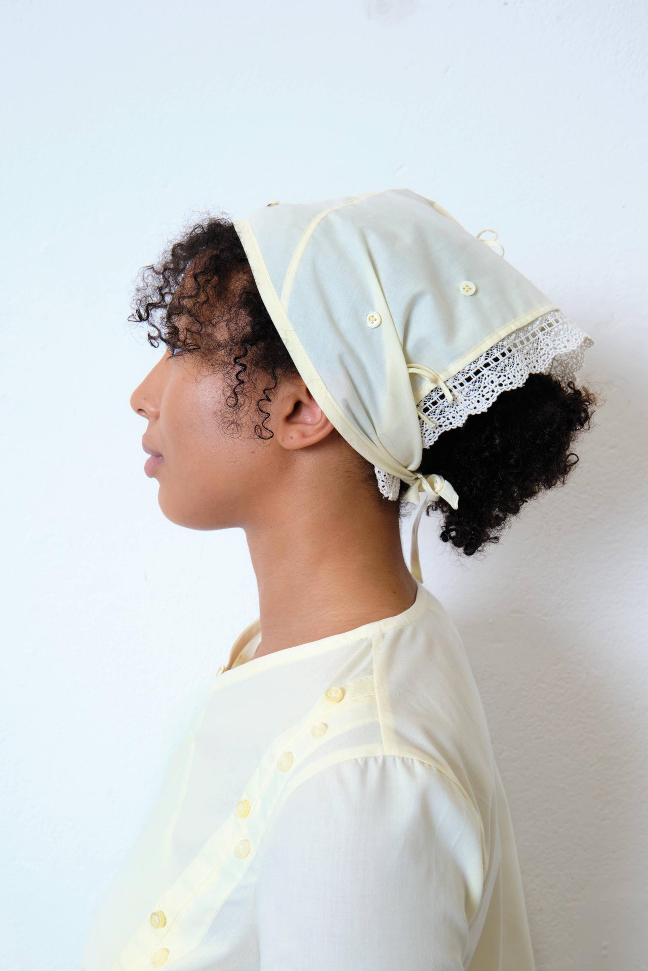 Upcycled Butter Yellow Bandana