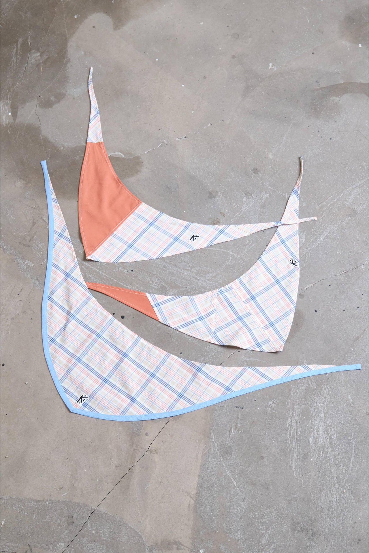 Orange Plaid Dog Collars