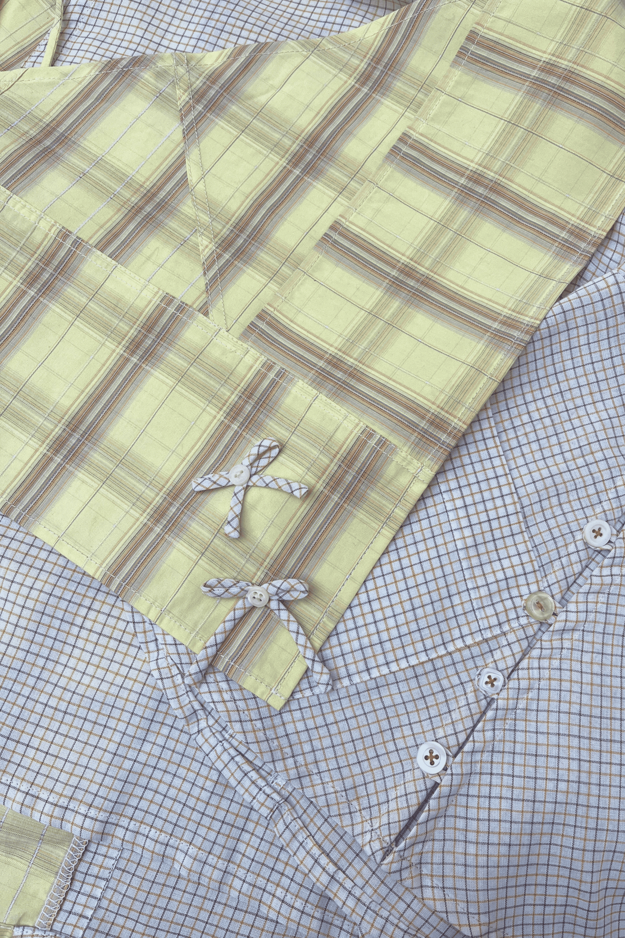 Upcycled Plaid Patchwork Bandana