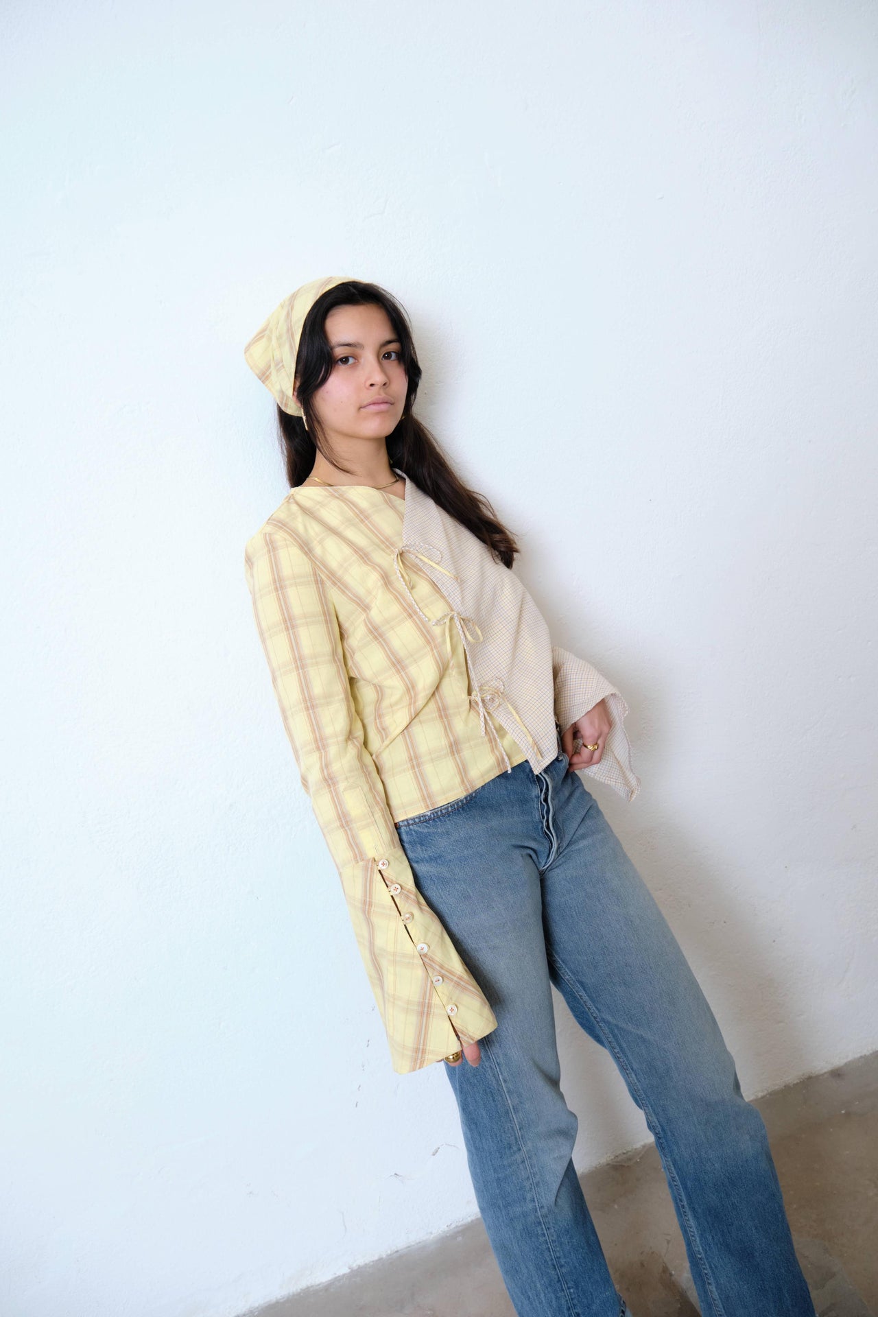 Upcycled Sunspill Wrap Top (M)